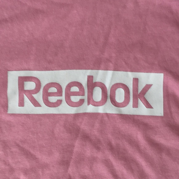 NWT Reebok pink baseball tee shirt XS NWT athleisure y2k style s - Picture 2 of 3